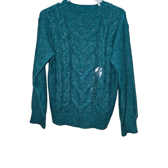 Epic Threads Girls Cable Knit Sweater Teal Size 6 NWT - Picture 6 of 8